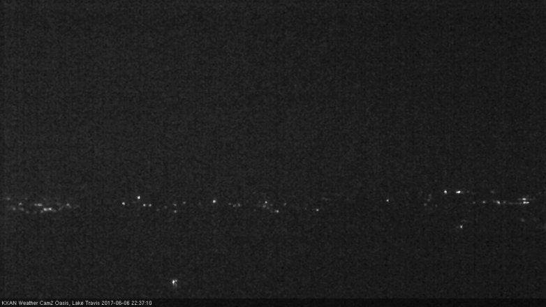 Lake Travis webcam, June 6, 2017 10:05 PM CT