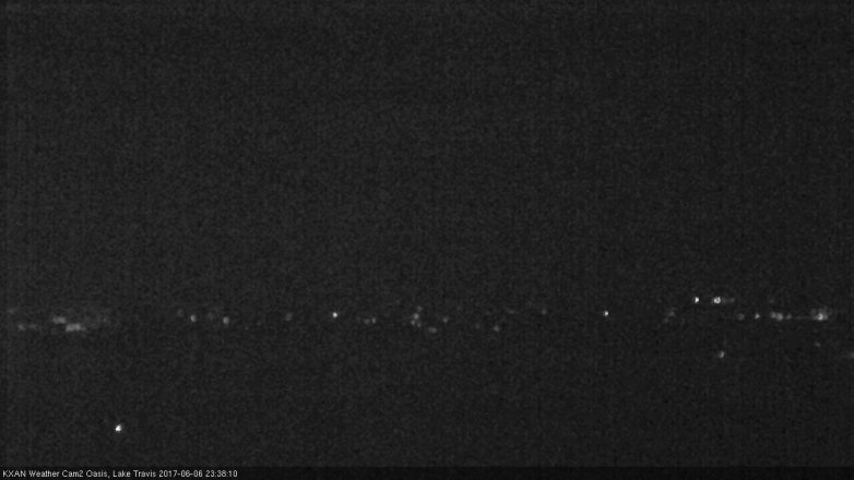 Lake Travis webcam, June 6, 2017 10:50 PM CT