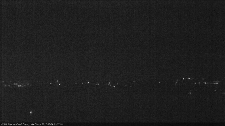 Lake Travis webcam, June 6, 2017 11:00 PM CT