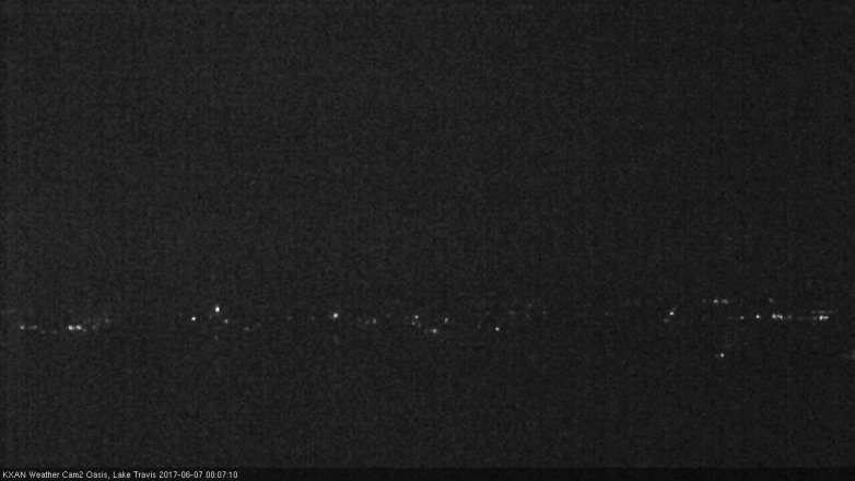 Lake Travis webcam, June 6, 2017 11:20 PM CT
