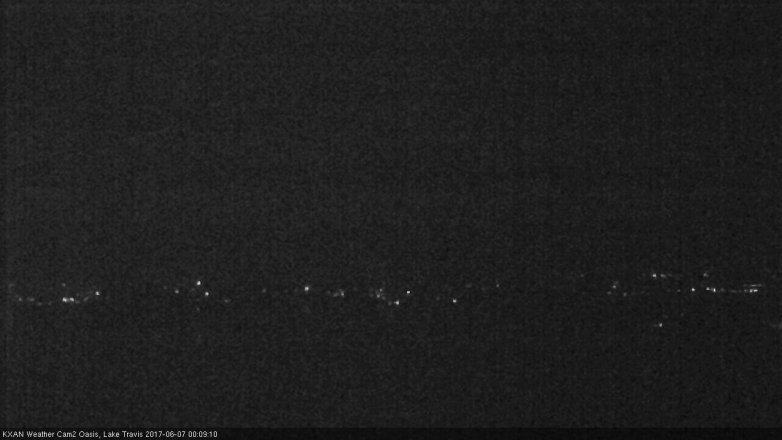 Lake Travis webcam, June 6, 2017 11:40 PM CT