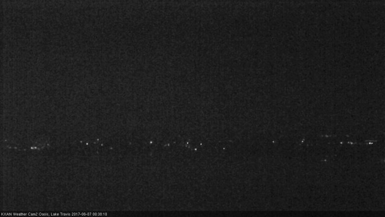 Lake Travis webcam, June 6, 2017 11:45 PM CT