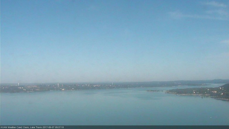 Lake Travis webcam, June 7, 2017 9:05 AM CT