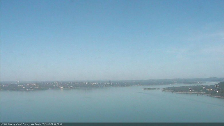Lake Travis webcam, June 7, 2017 9:15 AM CT
