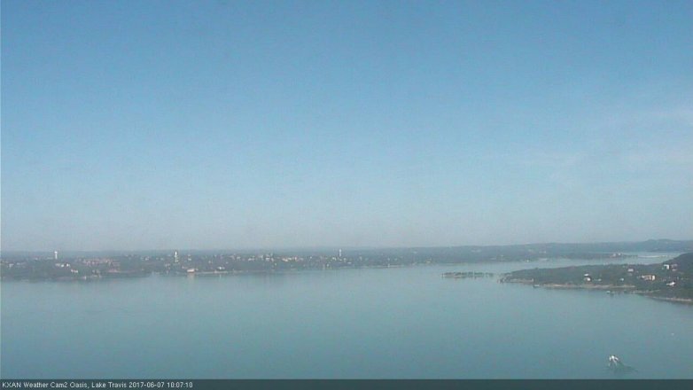 Lake Travis webcam, June 7, 2017 9:20 AM CT