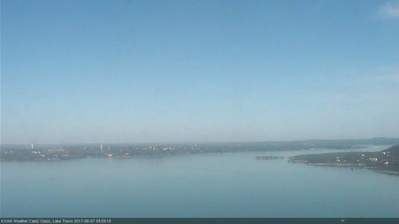 Lake Travis webcam, June 7, 2017 9:25 AM CT