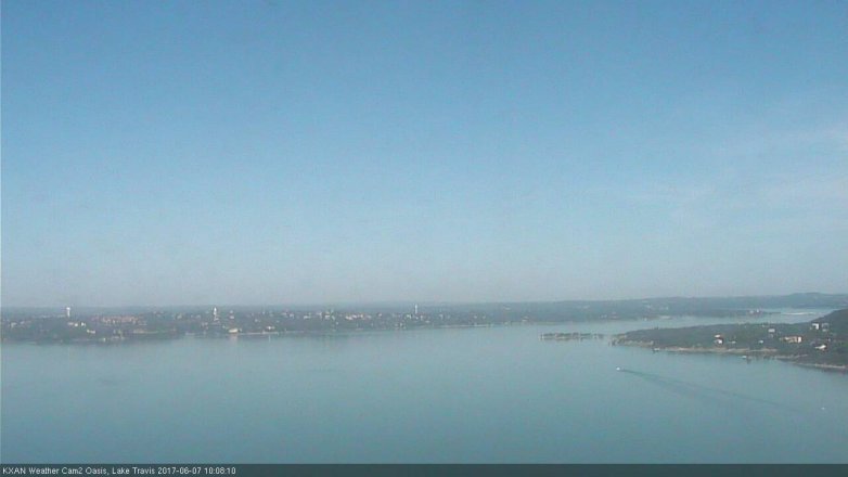 Lake Travis webcam, June 7, 2017 9:40 AM CT