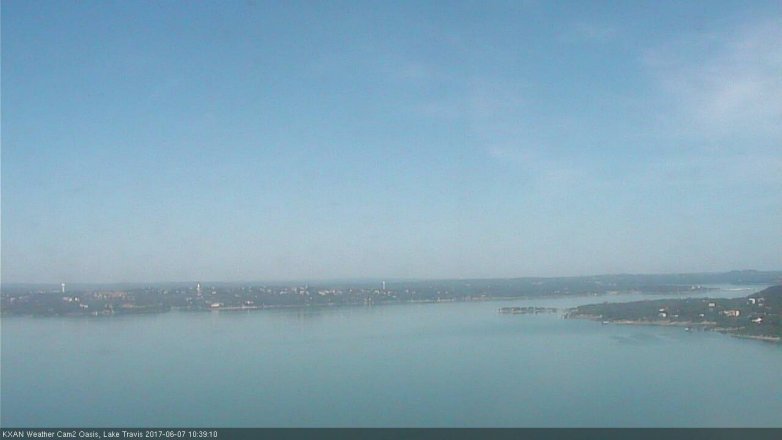 Lake Travis webcam, June 7, 2017 10:10 AM CT