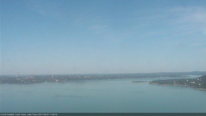 Lake Travis webcam, June 7, 2017 10:25 AM CT