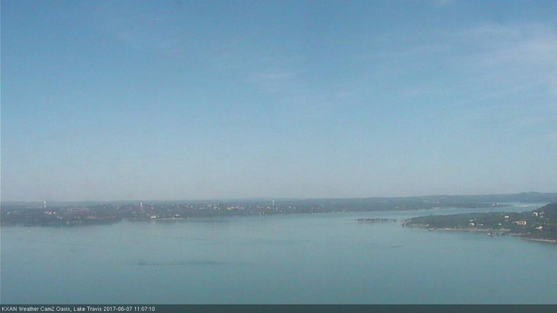 Lake Travis webcam, June 7, 2017 10:35 AM CT