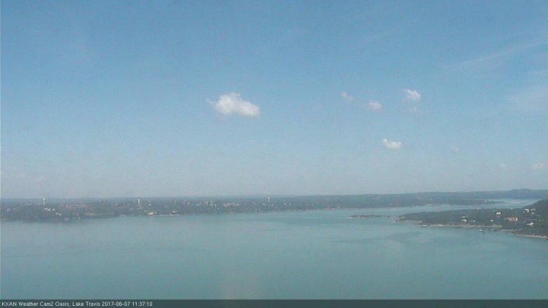 Lake Travis webcam, June 7, 2017 11:00 AM CT