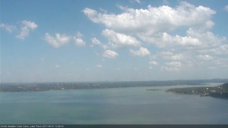 Lake Travis webcam, June 7, 2017 11:25 AM CT