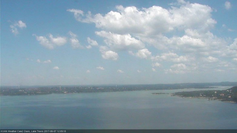 Lake Travis webcam, June 7, 2017 11:40 AM CT