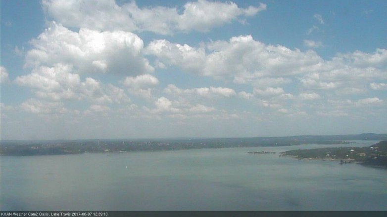 Lake Travis webcam, June 7, 2017 12:05 PM CT