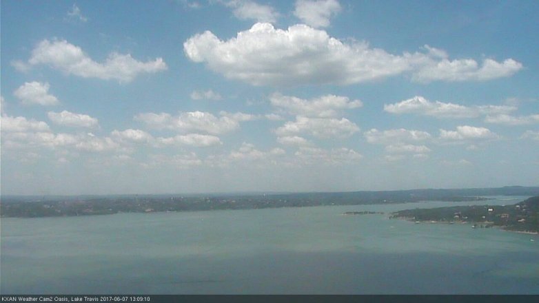 Lake Travis webcam, June 7, 2017 12:15 PM CT