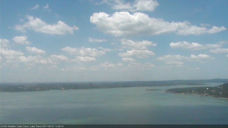 Lake Travis webcam, June 7, 2017 12:35 PM CT