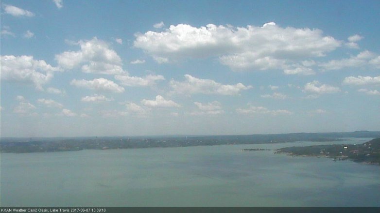 Lake Travis webcam, June 7, 2017 12:45 PM CT