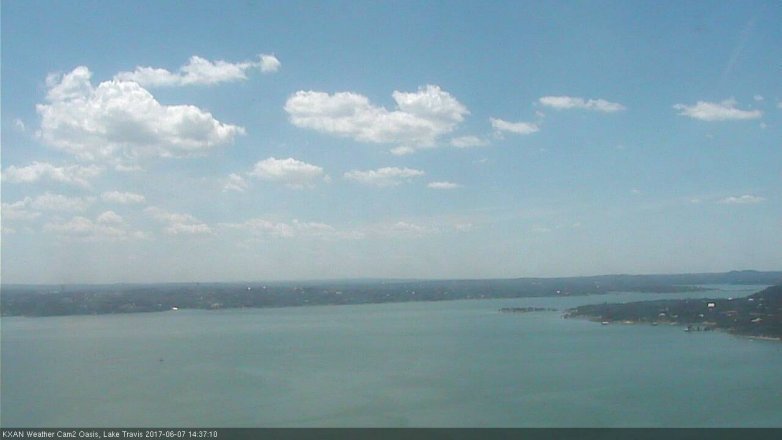 Lake Travis webcam, June 7, 2017 1:50 PM CT