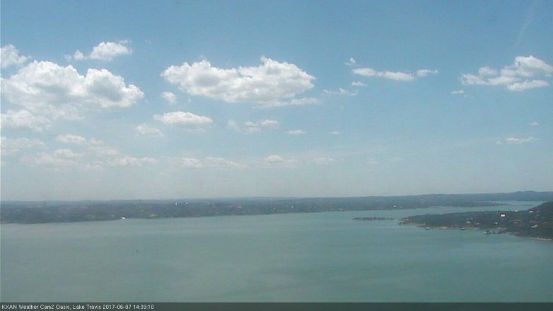 Lake Travis webcam, June 7, 2017 2:05 PM CT