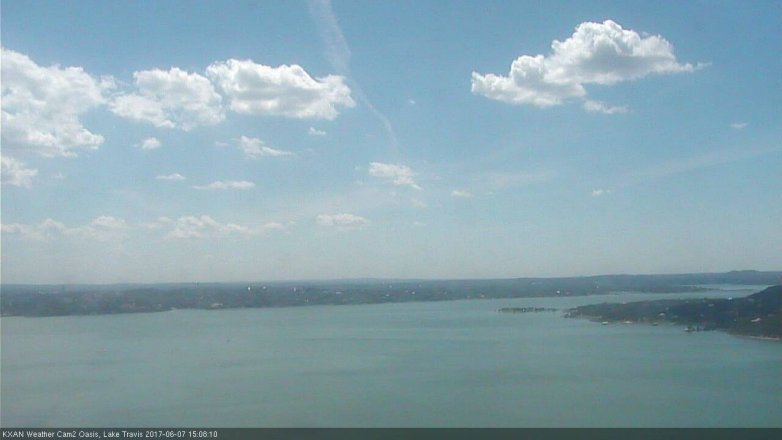 Lake Travis webcam, June 7, 2017 2:30 PM CT