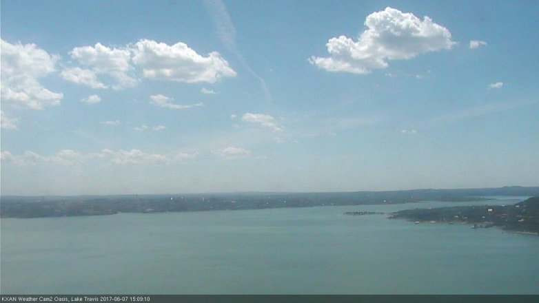 Lake Travis webcam, June 7, 2017 2:35 PM CT