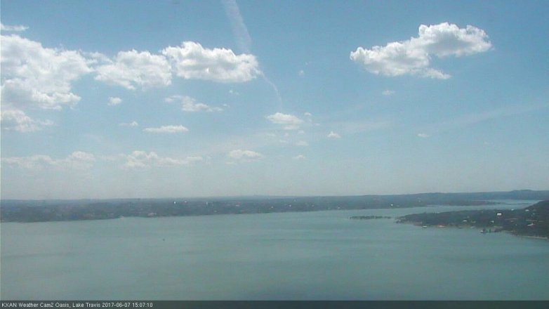 Lake Travis webcam, June 7, 2017 2:40 PM CT