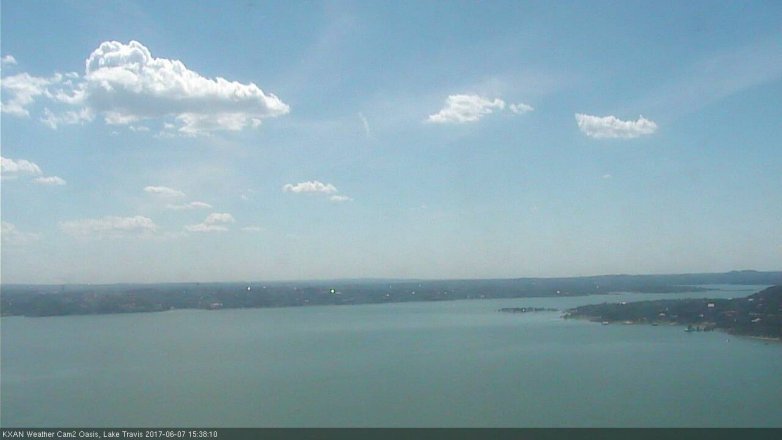 Lake Travis webcam, June 7, 2017 2:50 PM CT