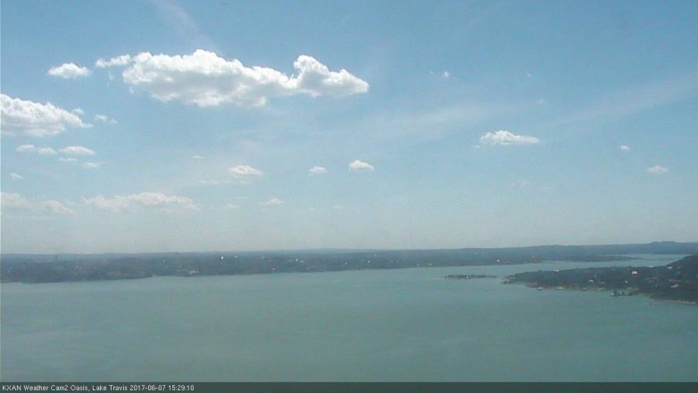 Lake Travis webcam, June 7, 2017 2:55 PM CT