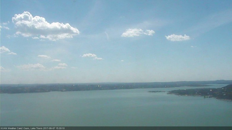 Lake Travis webcam, June 7, 2017 3:05 PM CT