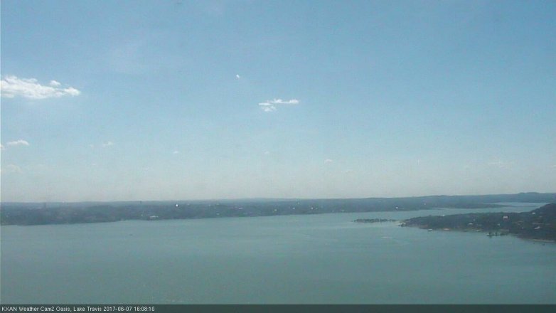Lake Travis webcam, June 7, 2017 3:30 PM CT
