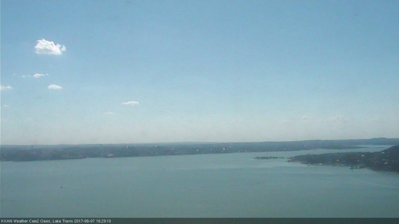 Lake Travis webcam, June 7, 2017 3:45 PM CT