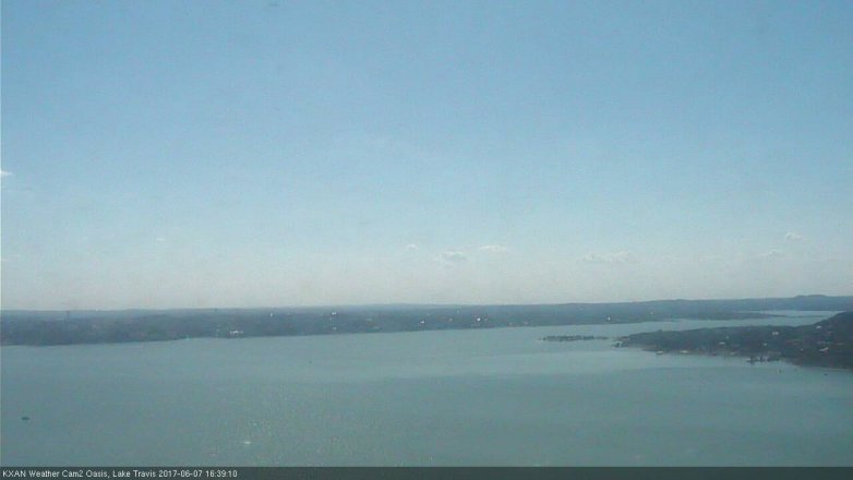 Lake Travis webcam, June 7, 2017 4:05 PM CT