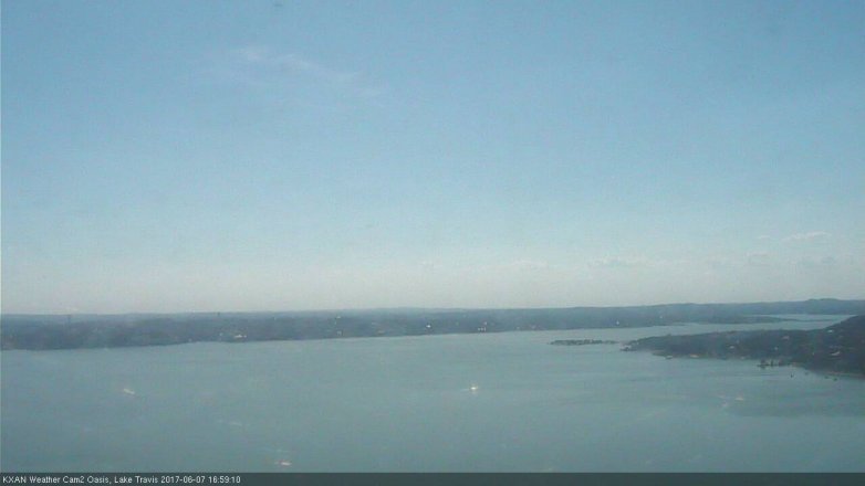 Lake Travis webcam, June 7, 2017 4:10 PM CT