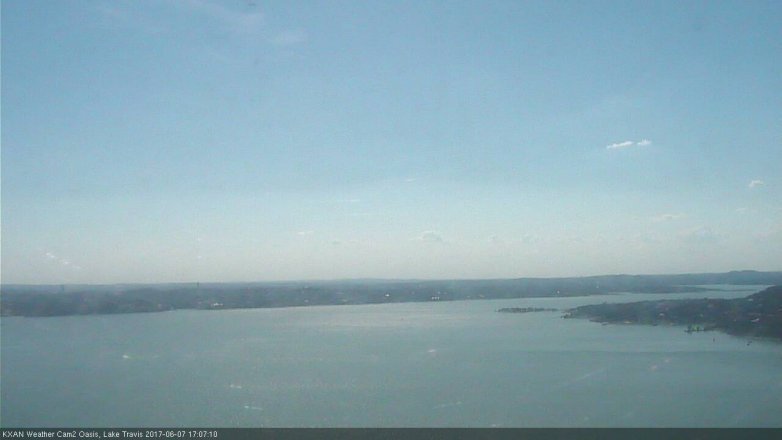 Lake Travis webcam, June 7, 2017 4:35 PM CT