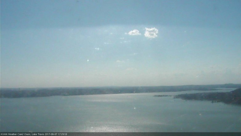 Lake Travis webcam, June 7, 2017 4:55 PM CT