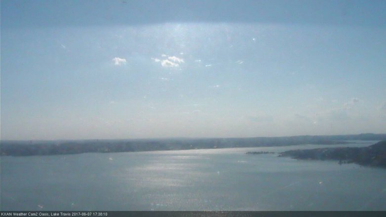 Lake Travis webcam, June 7, 2017 5:10 PM CT
