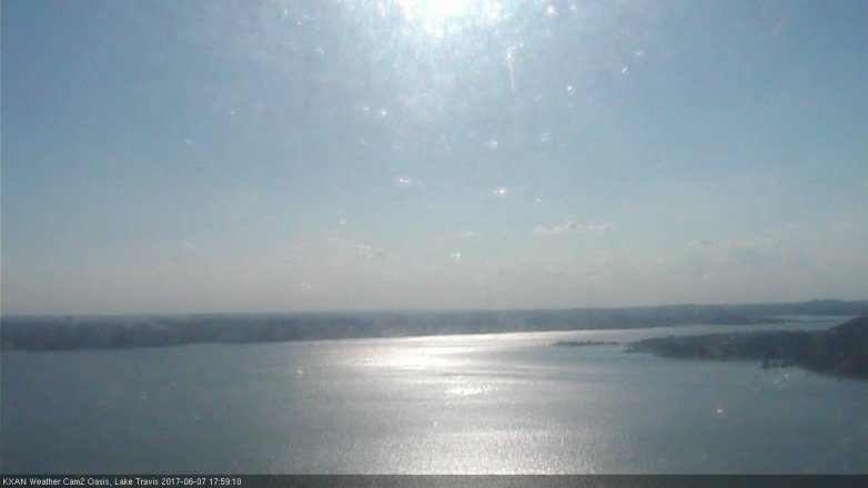 Lake Travis webcam, June 7, 2017 5:15 PM CT