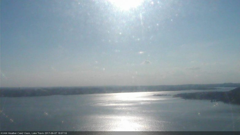 Lake Travis webcam, June 7, 2017 5:20 PM CT