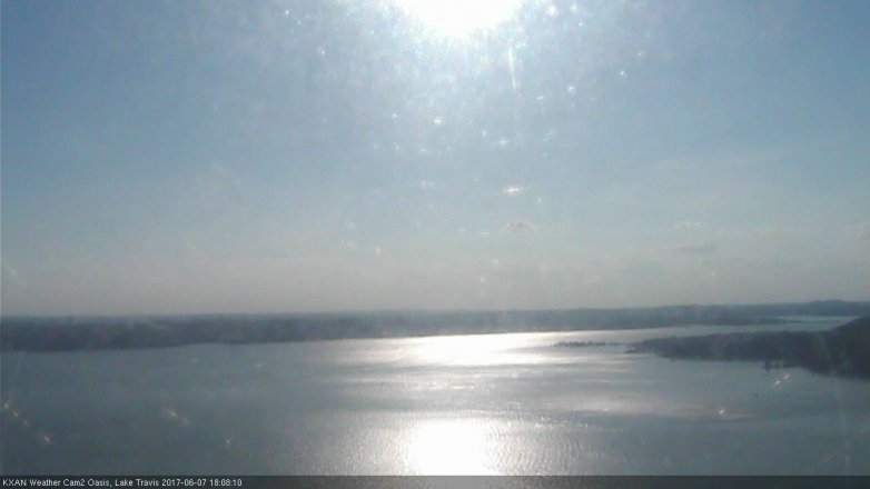 Lake Travis webcam, June 7, 2017 5:25 PM CT