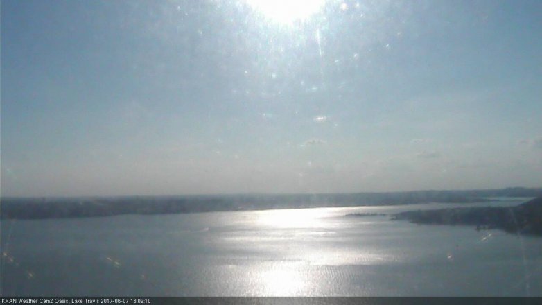 Lake Travis webcam, June 7, 2017 5:30 PM CT