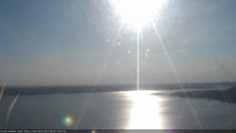 Lake Travis webcam, June 7, 2017 5:50 PM CT