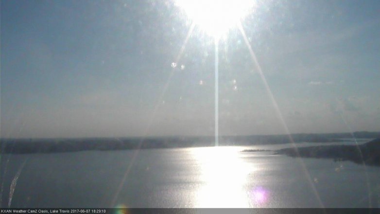 Lake Travis webcam, June 7, 2017 6:00 PM CT