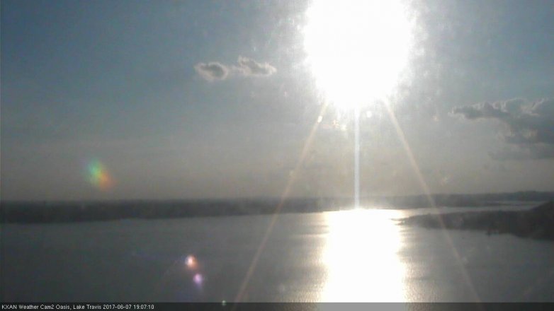 Lake Travis webcam, June 7, 2017 6:20 PM CT