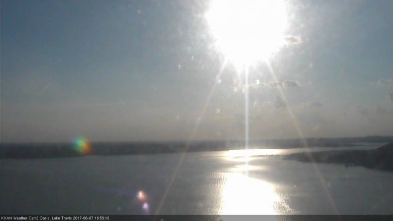Lake Travis webcam, June 7, 2017 6:25 PM CT