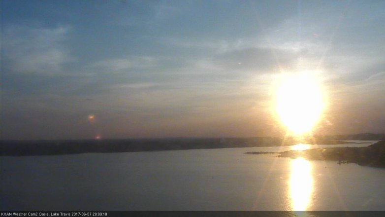 Lake Travis webcam, June 7, 2017 7:35 PM CT