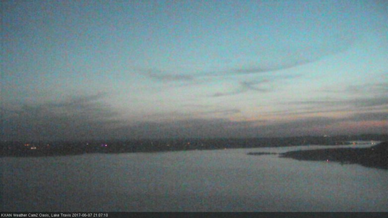 Lake Travis webcam, June 7, 2017 8:35 PM CT