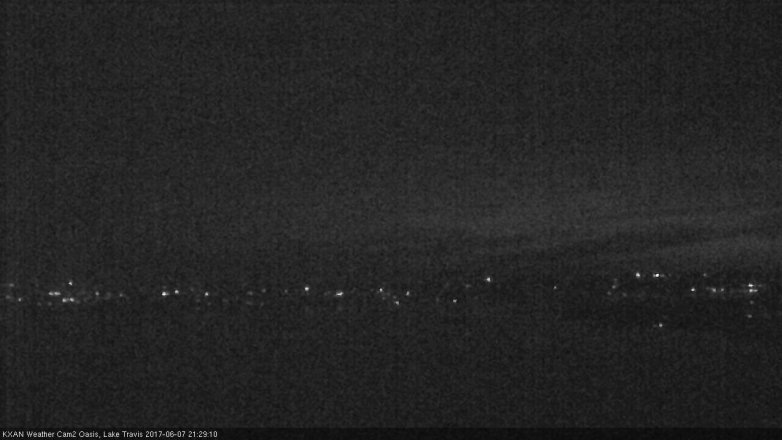 Lake Travis webcam, June 7, 2017 8:40 PM CT