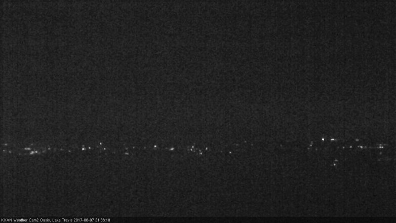 Lake Travis webcam, June 7, 2017 9:00 PM CT