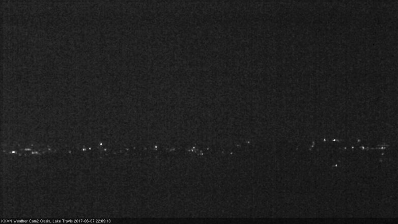 Lake Travis webcam, June 7, 2017 9:30 PM CT