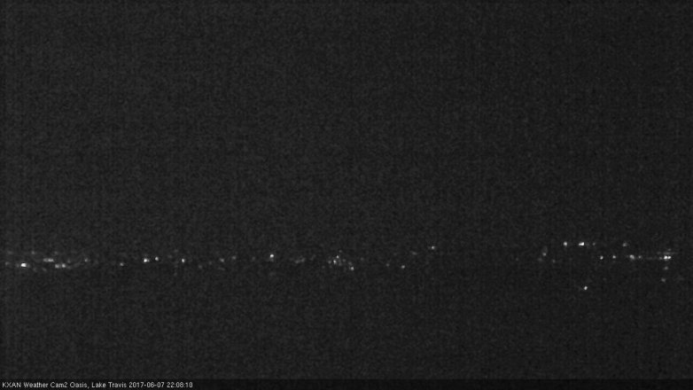 Lake Travis webcam, June 7, 2017 9:40 PM CT